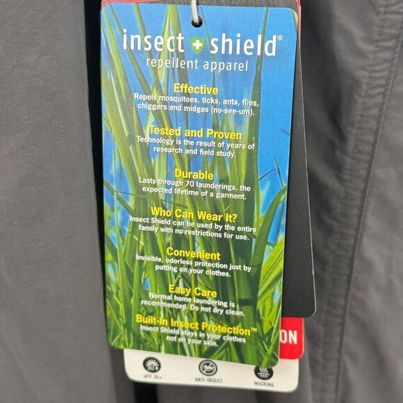 Exofficio Insect Shield Bugsaway Damselfly Womens Pants Size 16 With Repellent - Picture 3 of 11